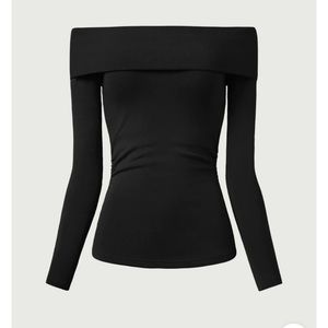 OGL Eco-Mousse® Long-Sleeve Off-The-Shoulder Brami Top NWT